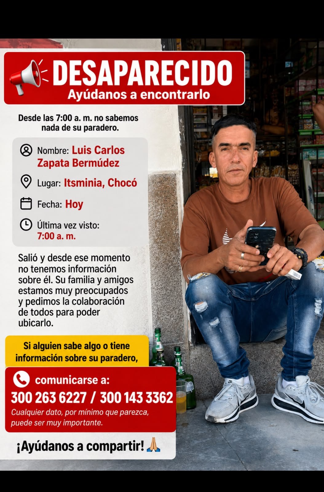 Foto de Luis Carlos Zapata Bermúdez