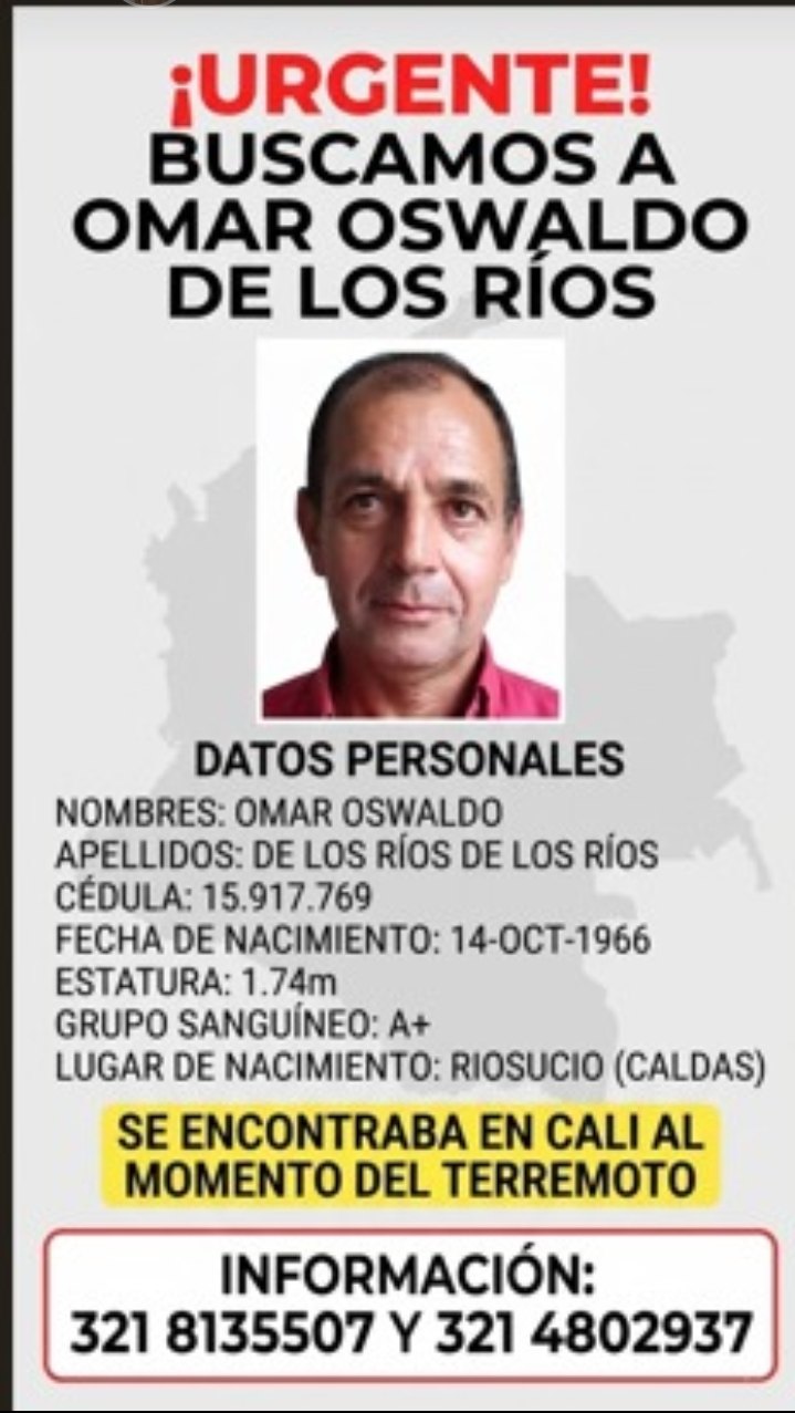Foto de Omar Oswaldo De los Ríos De los Ríos