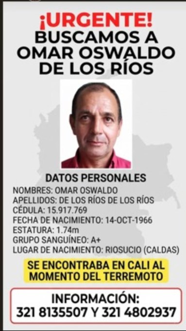 Foto de Omar Oswaldo De los Ríos De los Ríos