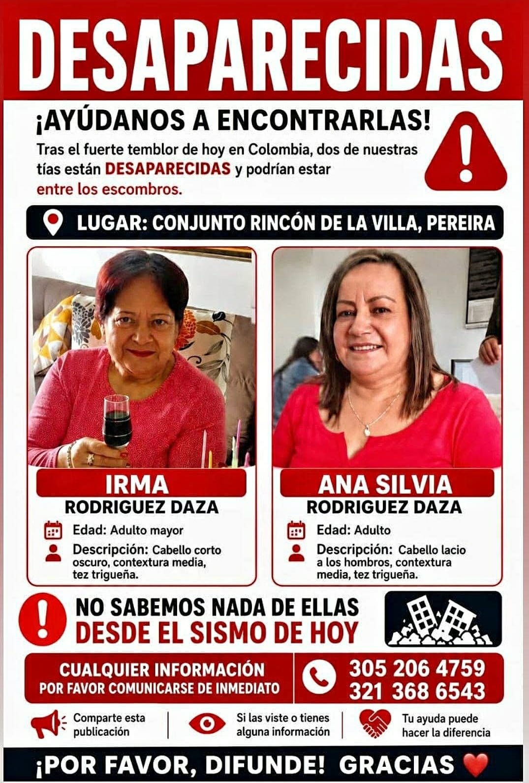 Foto de Irma y Ana Silvia Rodriguez Daza