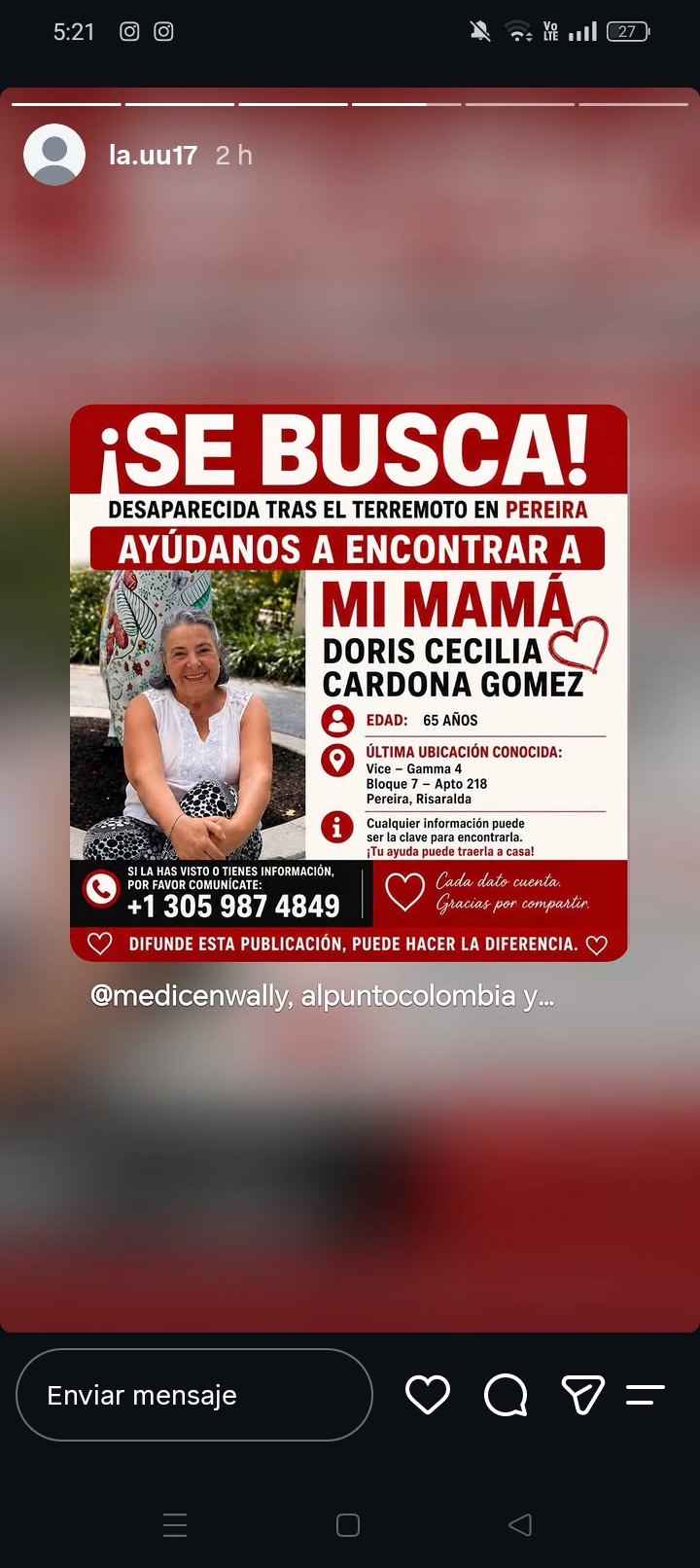 Foto de Doris Cecilia Cardona Gómez