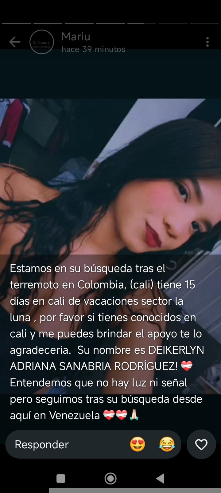 Foto de Deikelyn adriana Sanabria Rodríguez
