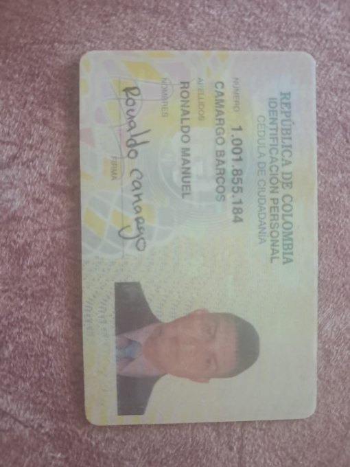 Foto de ronaldo manuel camargo barcos