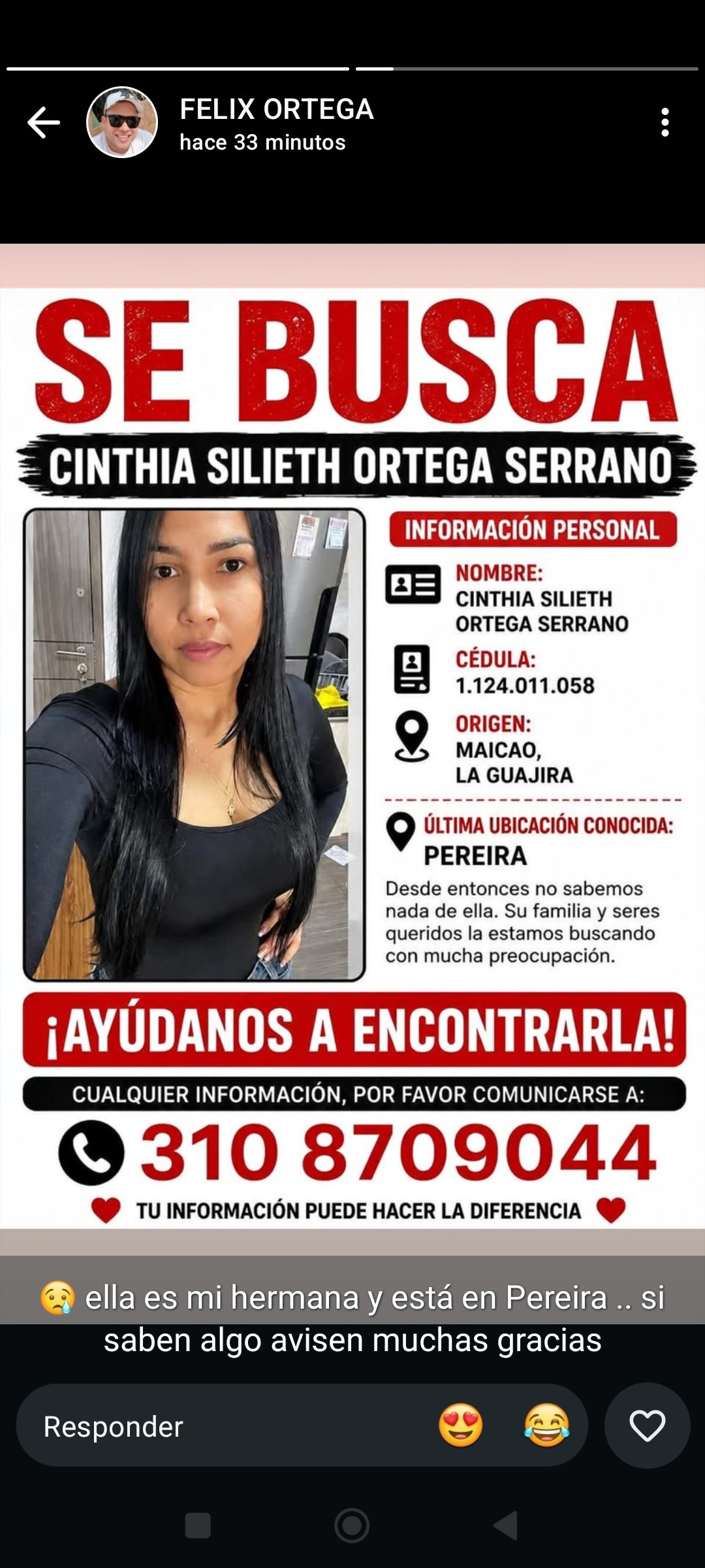 Foto de Cinthia silieth Ortega serrano