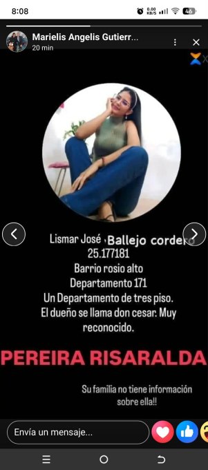 Foto de Lismar Jose Ballejo cordero