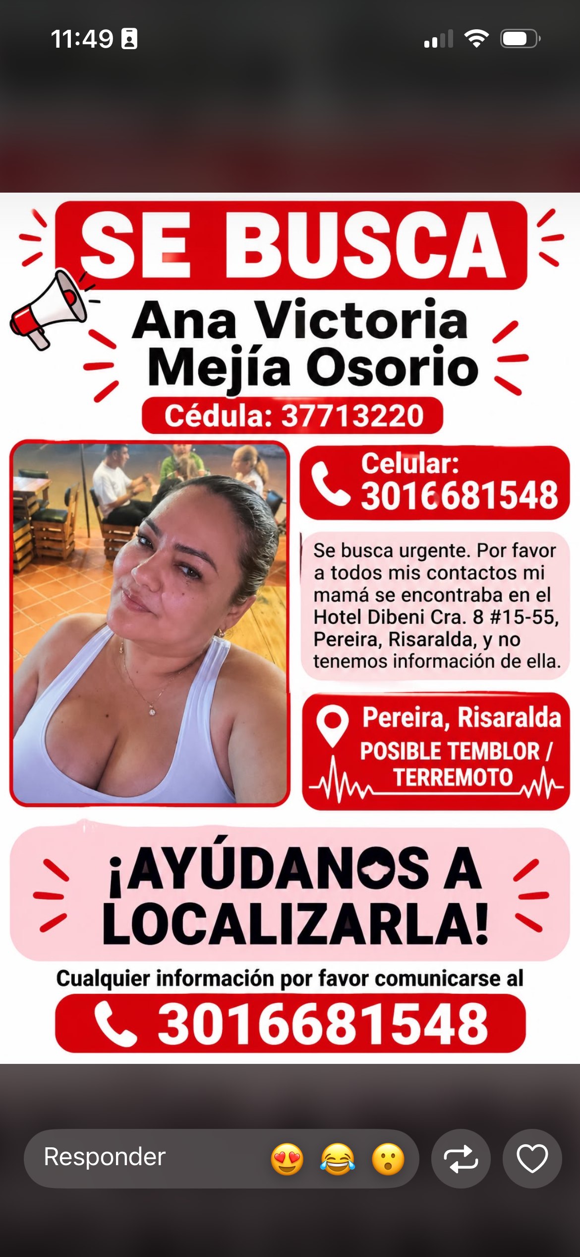 Foto de Ana Victoria Mejía Osorio
