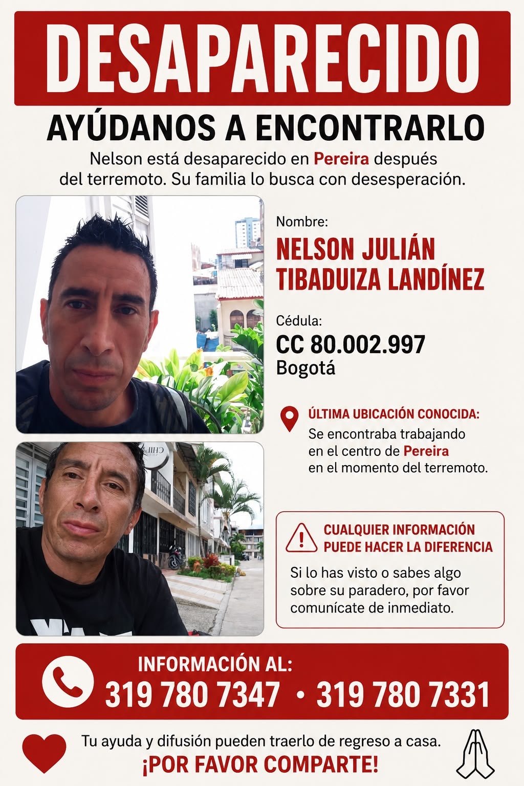 Foto de Nelson Julián Tibaduiza Landinez