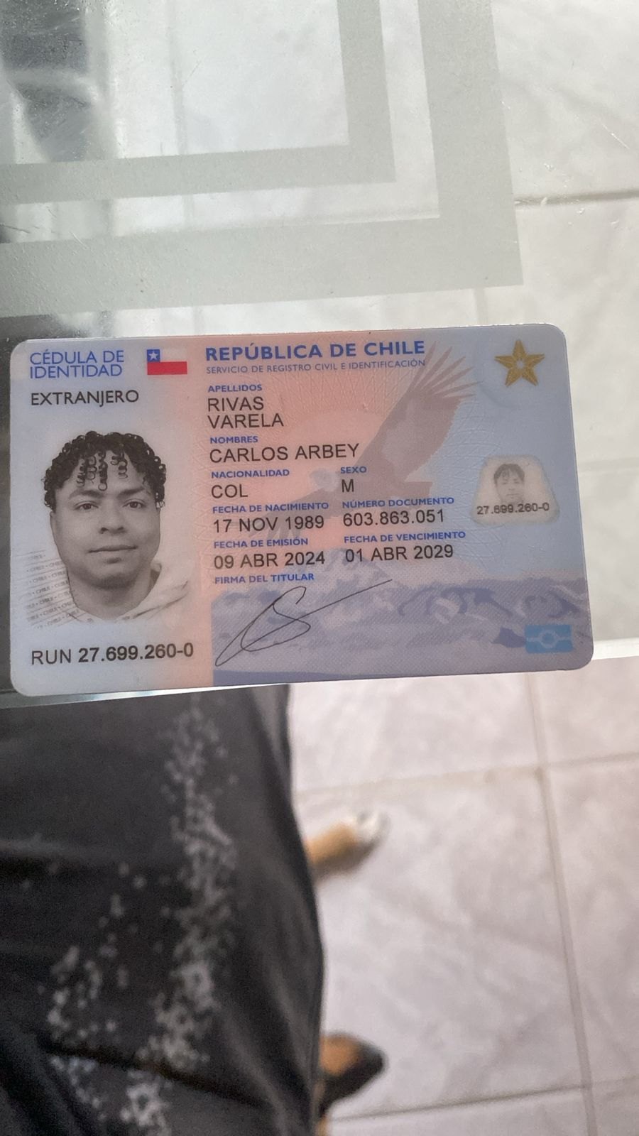 Foto de Carlos arbey Rivas varela