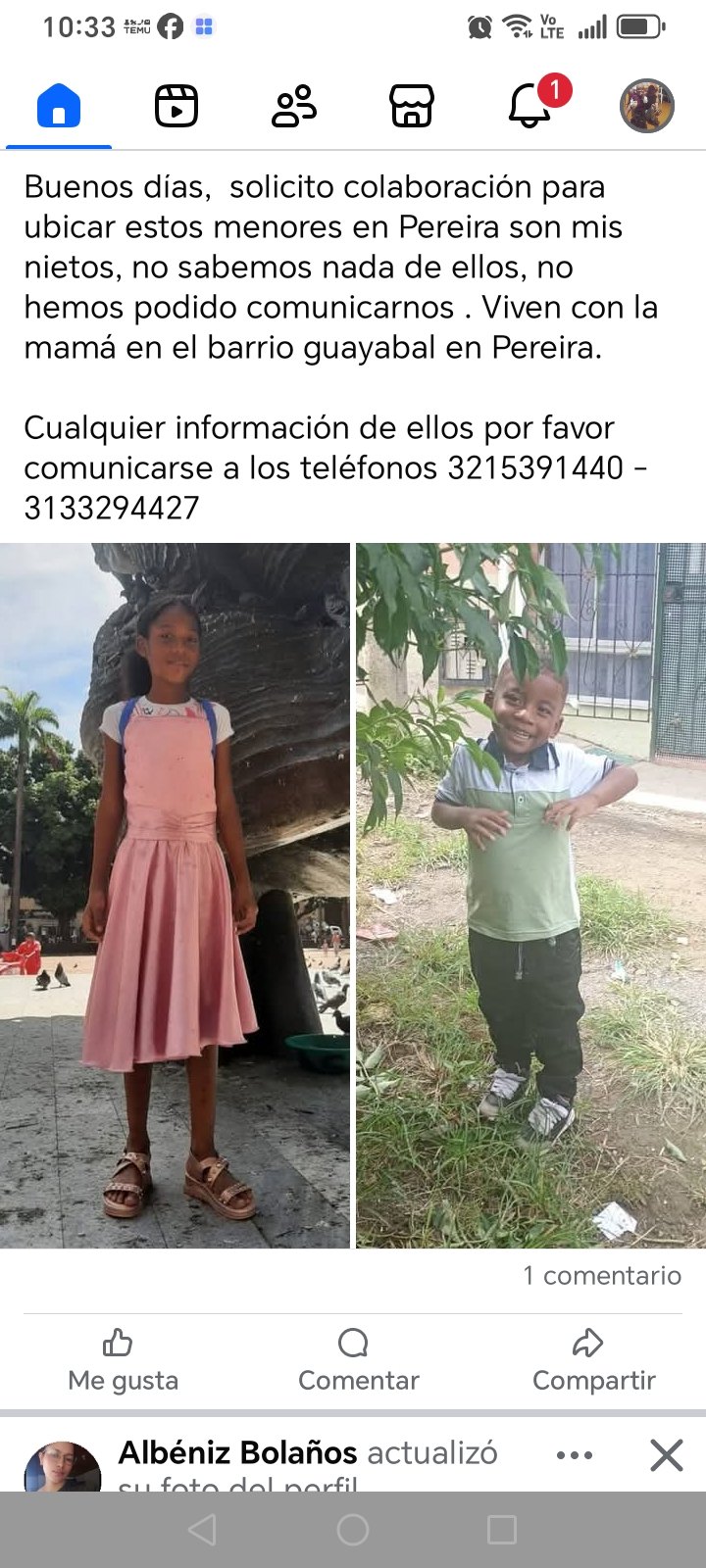 Foto de Rozana y jhon michael Paz campos