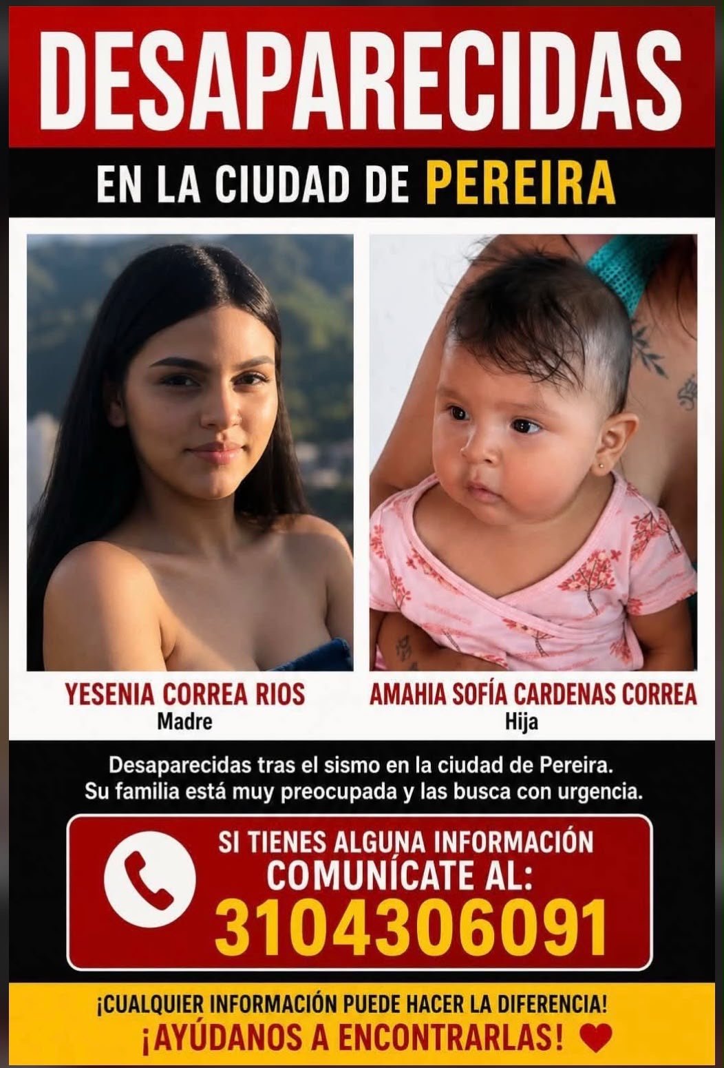 Foto de Yesenia y Amahia Correa rios