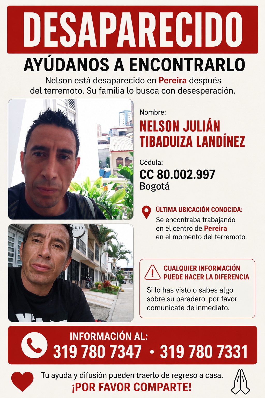 Foto de Nelson Julián Tibaduiza landinez
