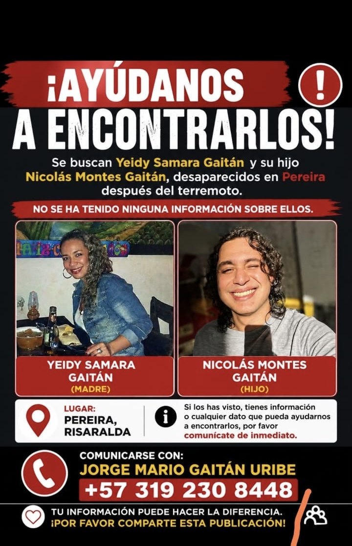 Foto de Yeidy Samara Gaitán y Nicolás Montes Gaitán
