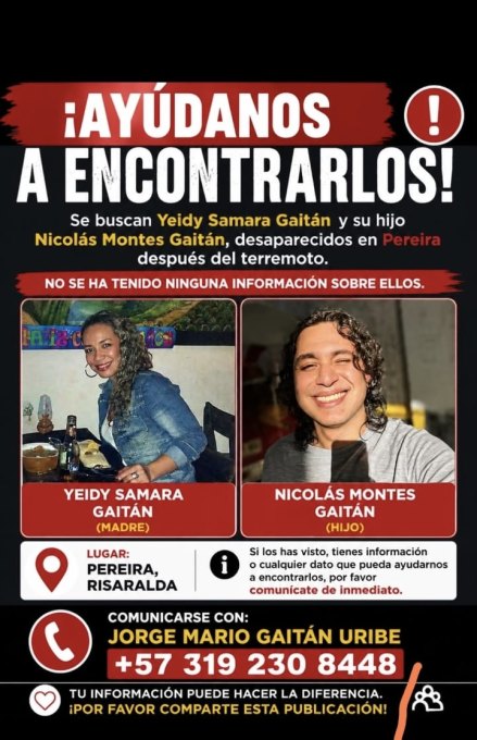 Foto de Yeidy Samara Gaitán y Nicolás Montes Gaitán