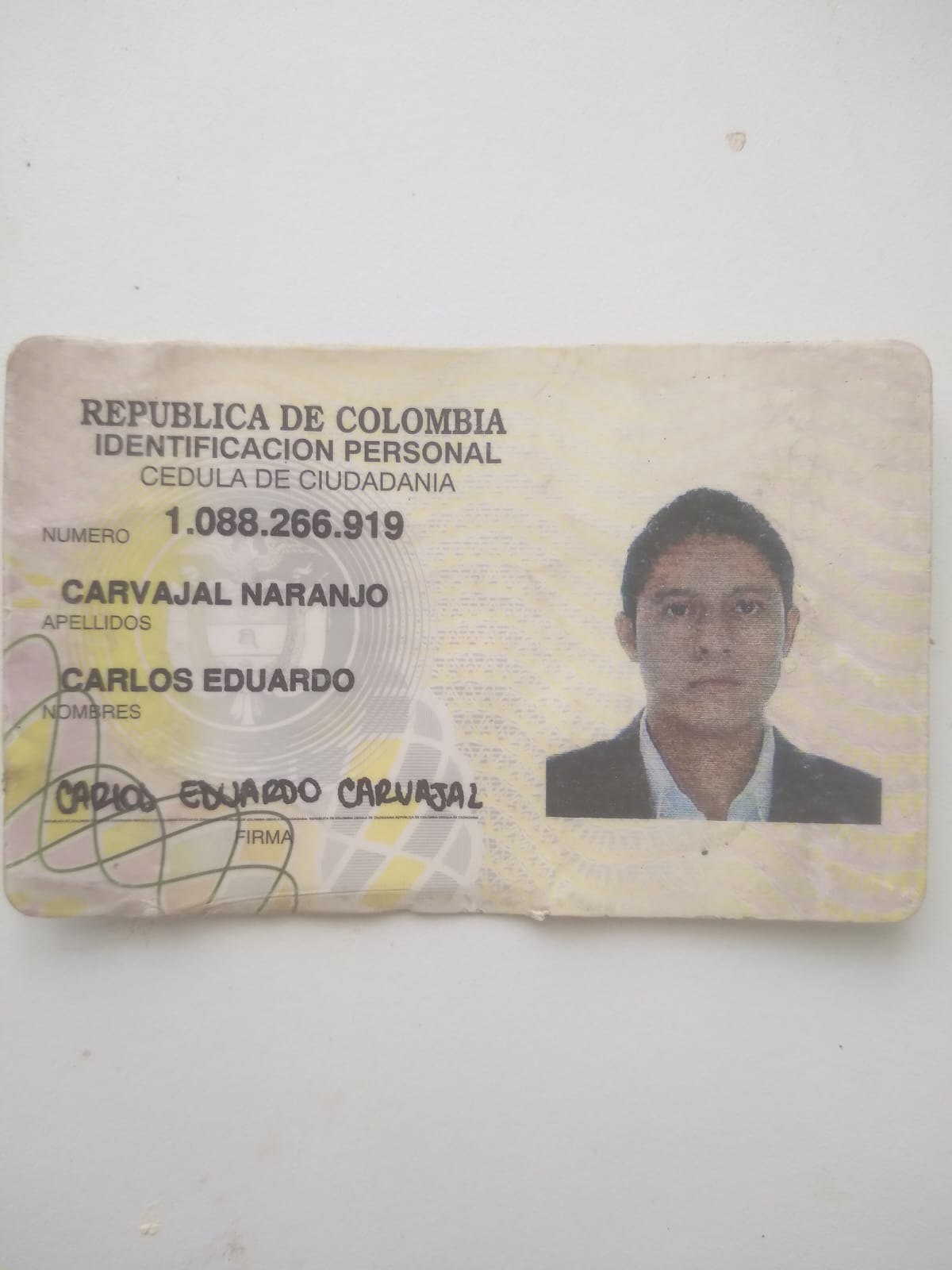 Foto de CARLOS EDUARDO Carvajal Naranjo