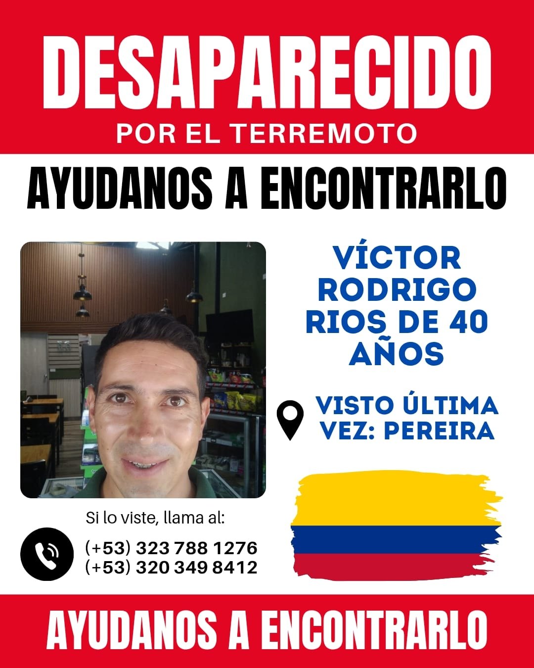 Foto de Víctor Rodrigo Ríos Fierro