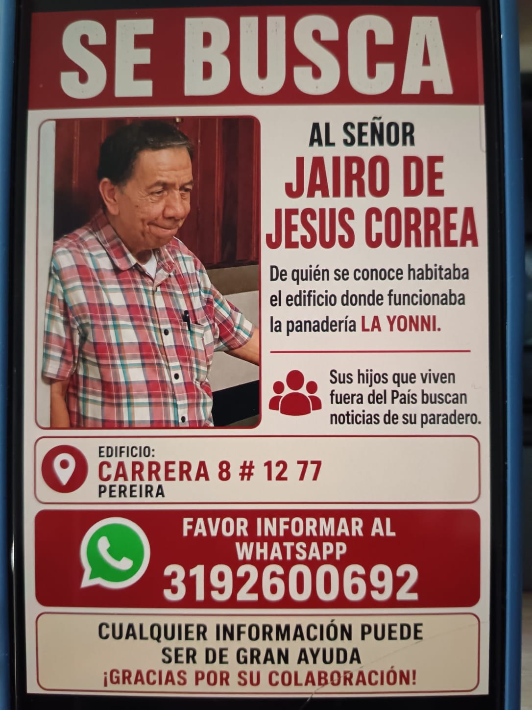 Foto de Jairo de Jesus Correa Munoz