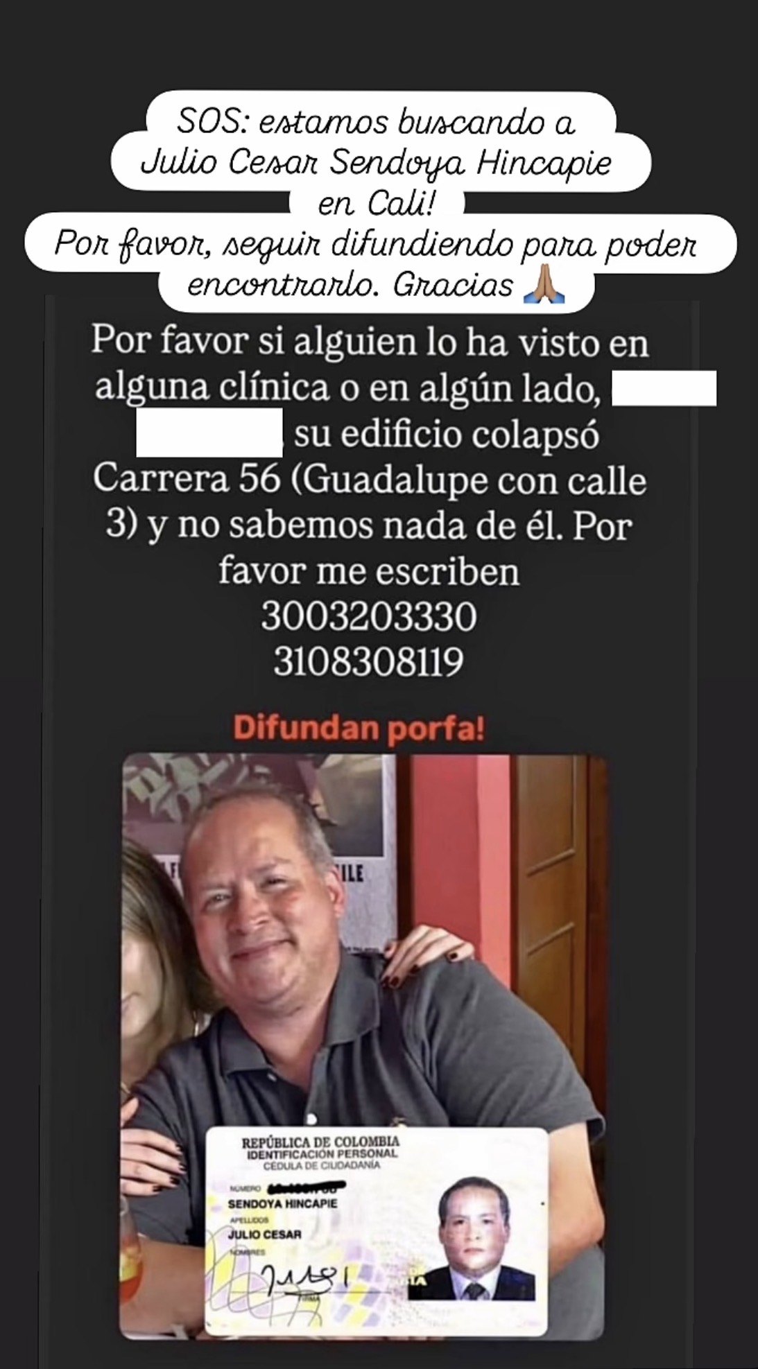 Foto de Julio Cesar Sendoya Hincapié