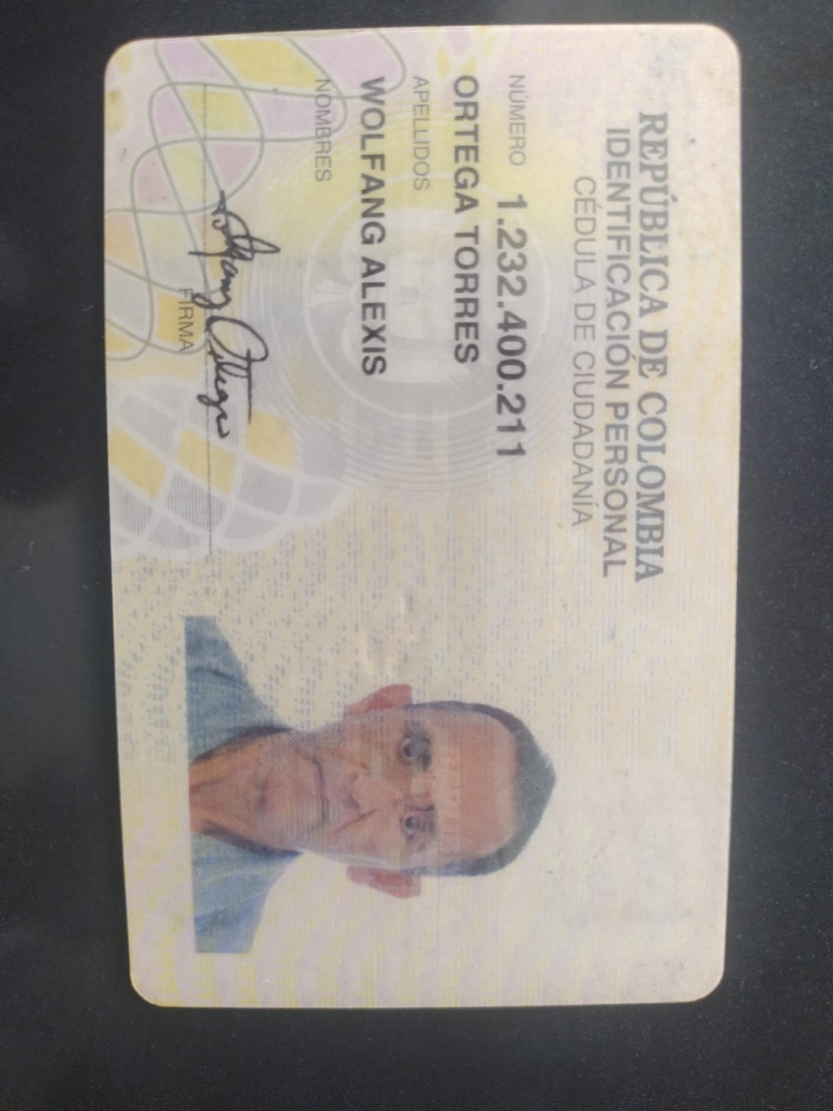 Foto de Wolfgang Alexis Ortega Torres