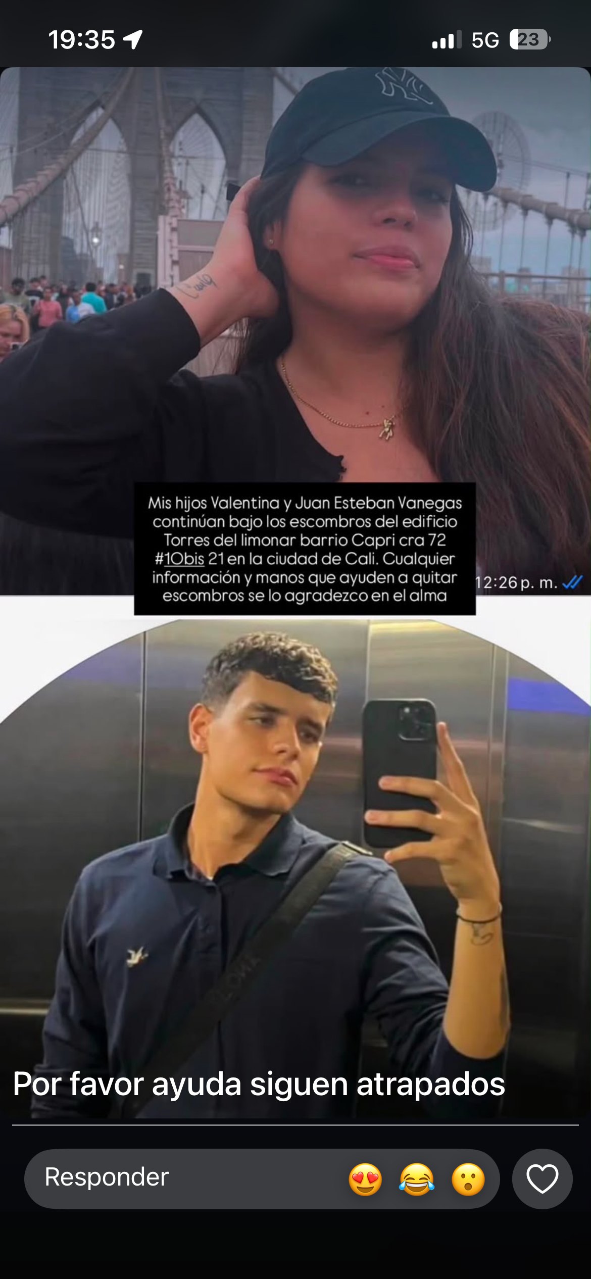 Foto de Valentina y Juan Vanegas