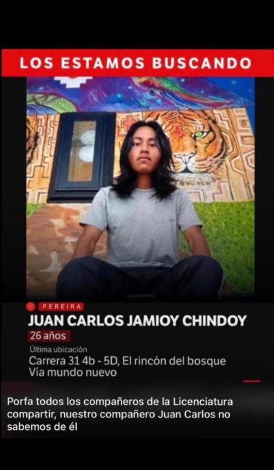 Foto de Juan Carlos Jamioy chindoy