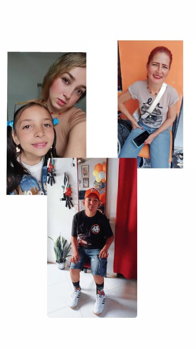 Foto de Andrea gloria yunior mahelet Familia Gutiérrez abadía