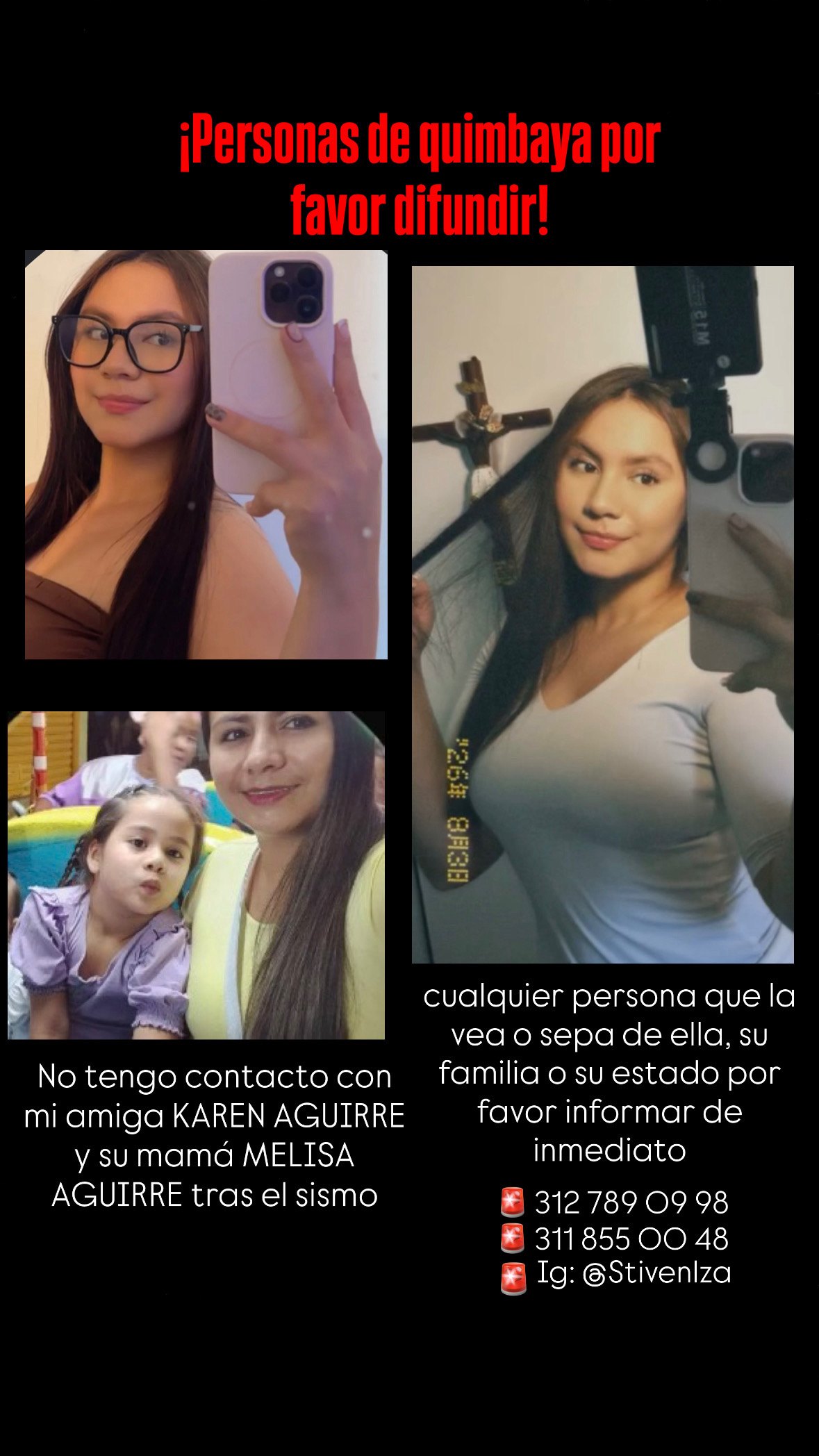 Foto de Karen y Melisa Aguirre Aguirre
