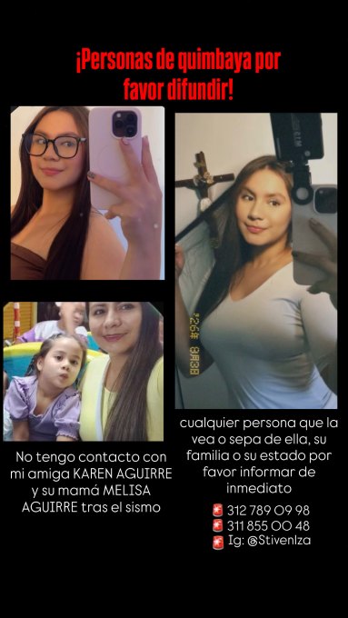 Foto de Karen y Melisa Aguirre Aguirre