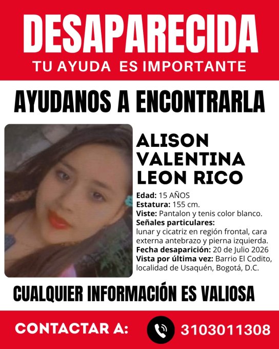 Foto de Alison Valentina León Rico