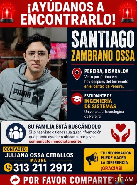 Foto de Santiago Zambrano Ossa