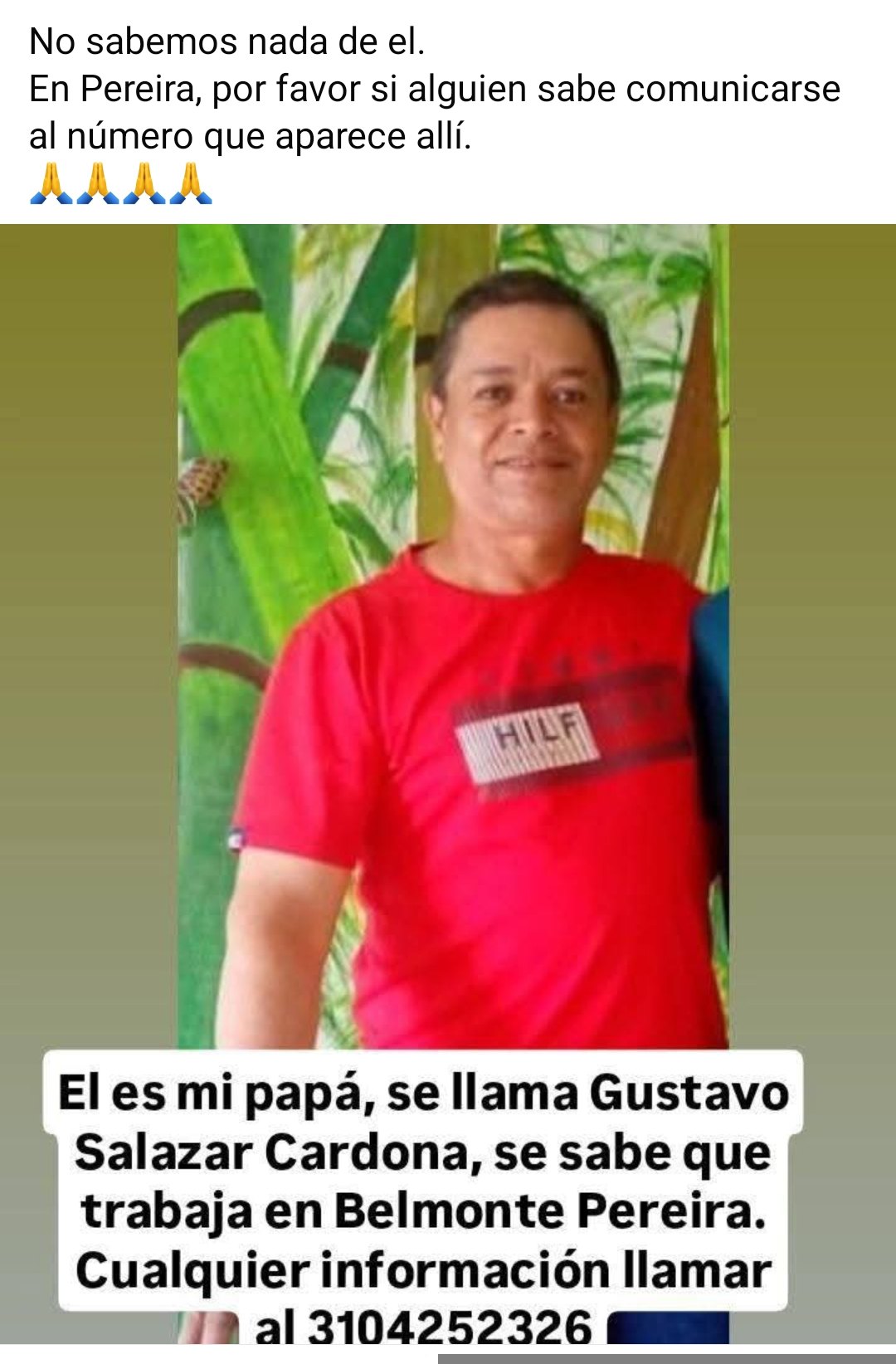 Foto de Gustavo Salazar Cardona