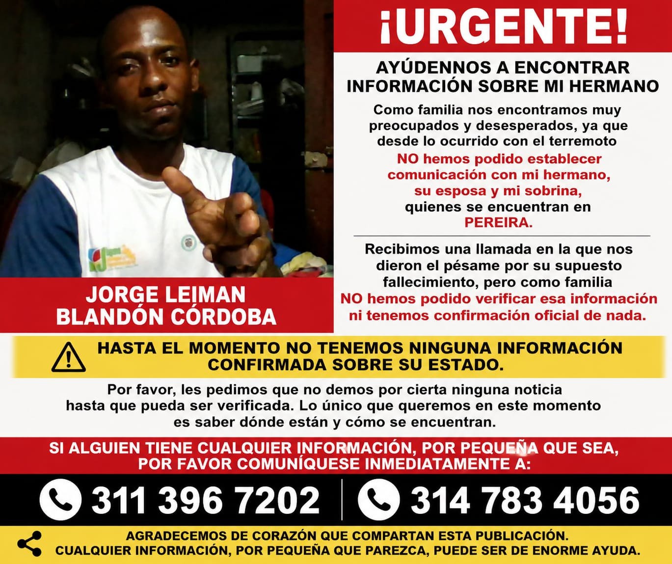 Foto de Jorge leiman Blandon cordoba