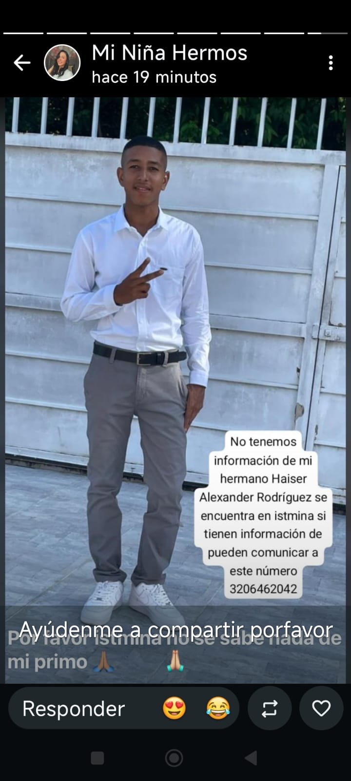 Foto de Haiser Alexander Rodríguez Mena