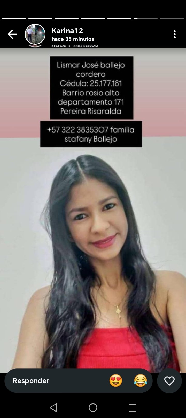 Foto de Lismary José Ballejo cordero
