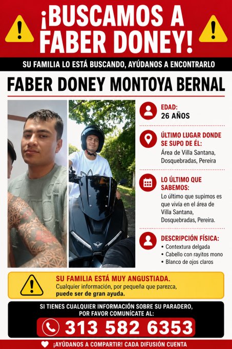 Foto de Faber Doney Montoya Bernal