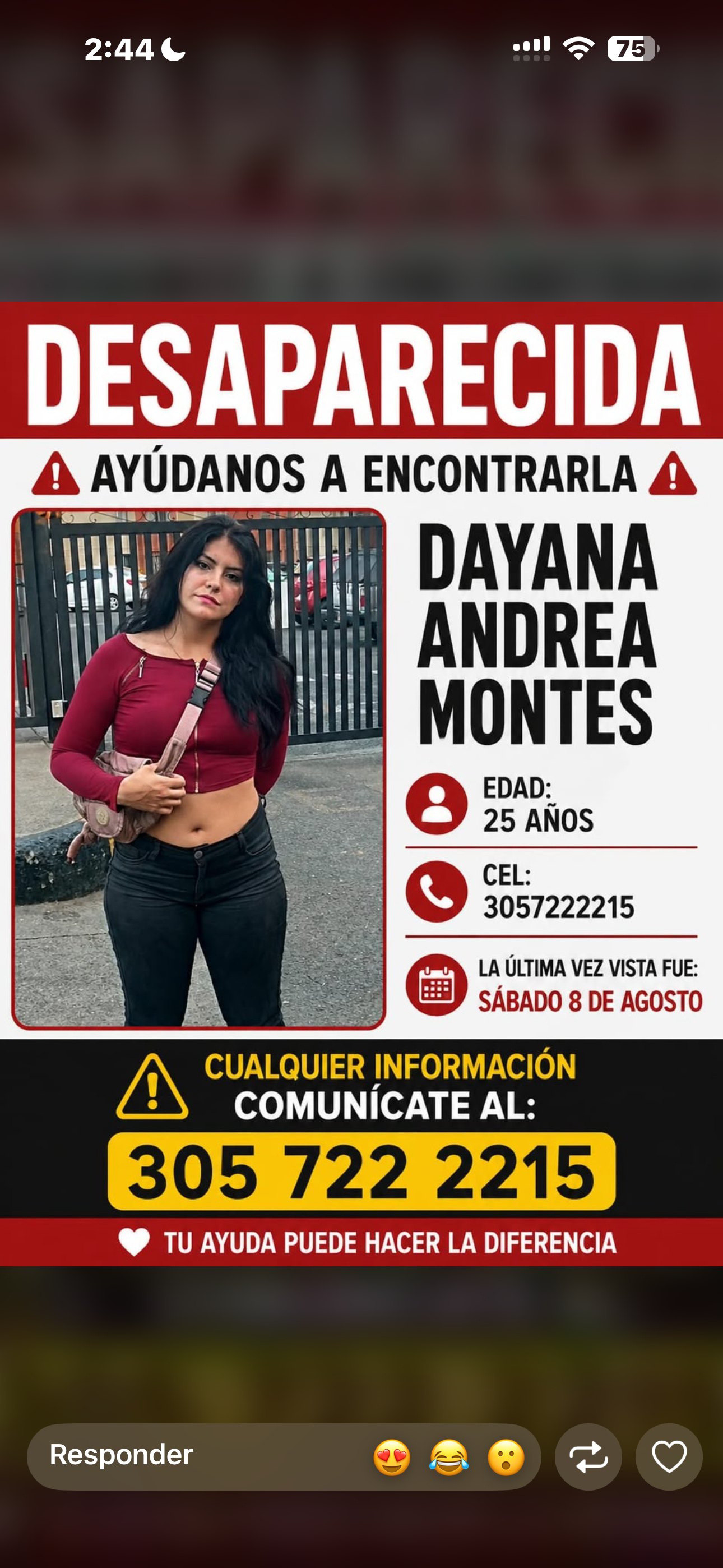 Foto de Dayana Andrea Montes Núñez