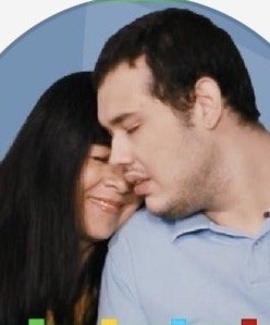 Foto de Martha Lucía y Juan Carlos ( joven con autismo ) Morales