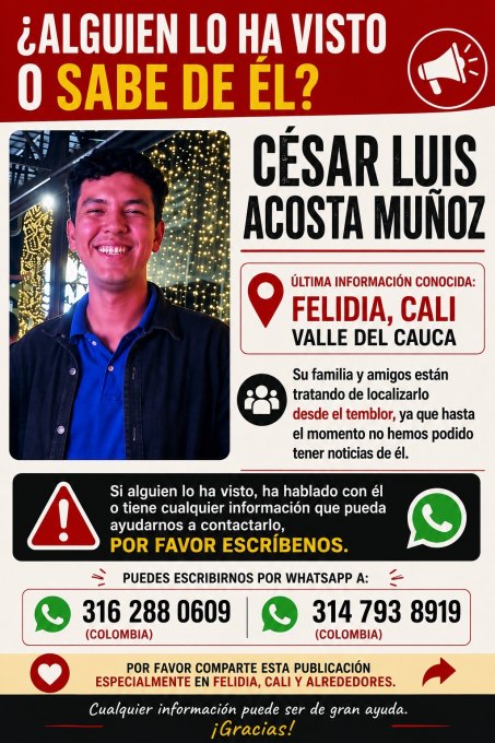 Foto de Cesar Luis Acosta Munoz