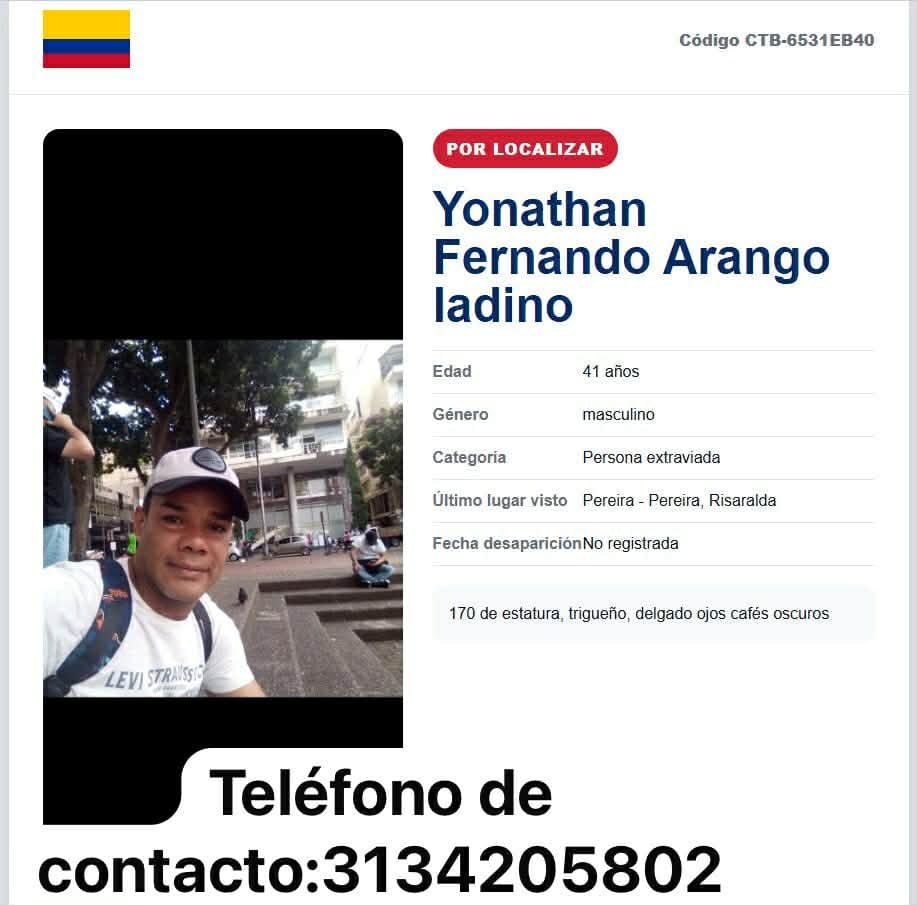 Foto de Yonathan Fernando Arango Ladino