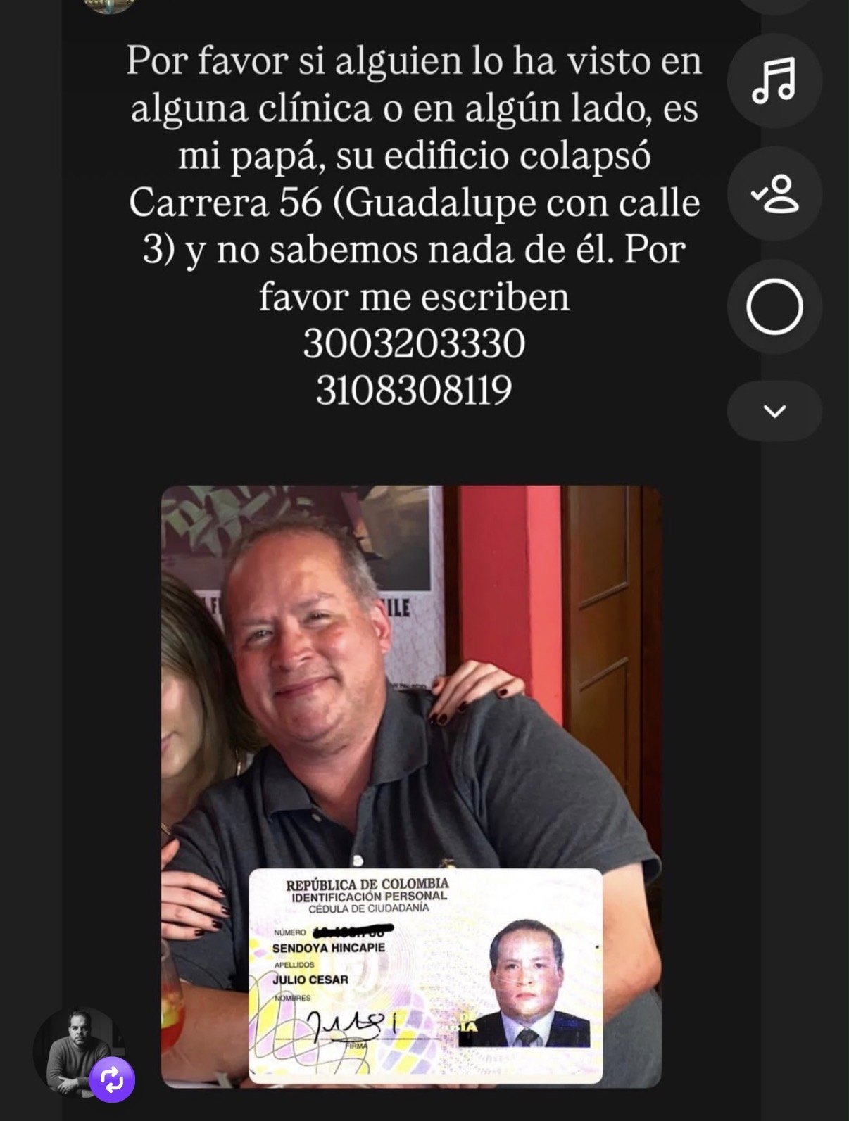 Foto de Julio César Sendoya Hincapié