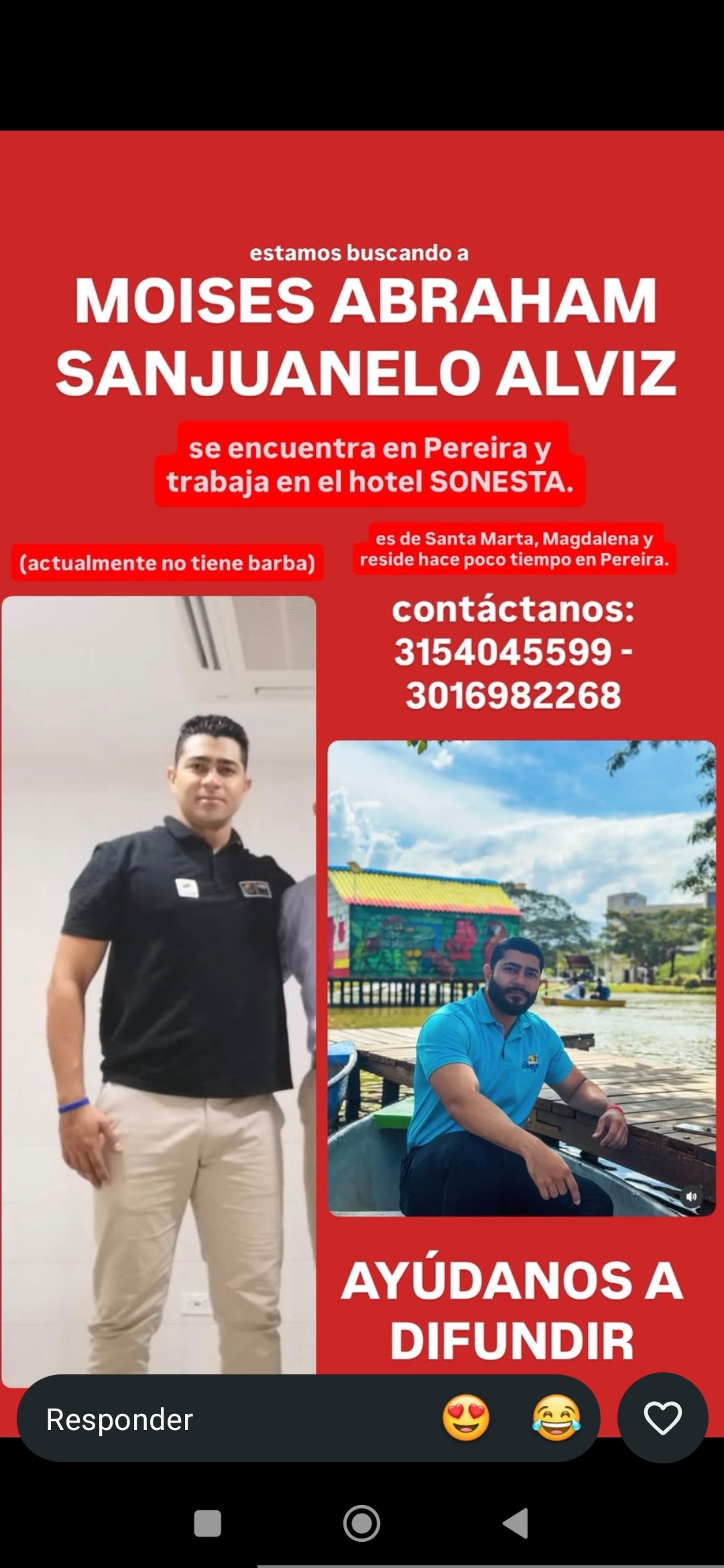 Foto de Moisés Abraham Sanjuanelo Alviz